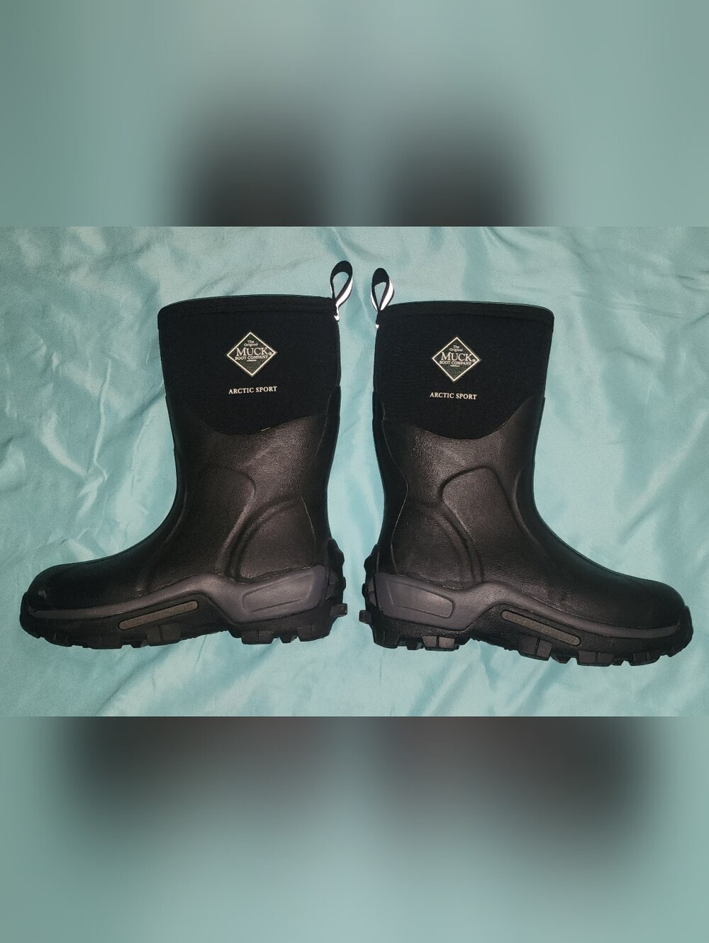 Muck - Men's/Women's Black Boots - Size Mens 6/Womens 7 - Picture 2 of 4